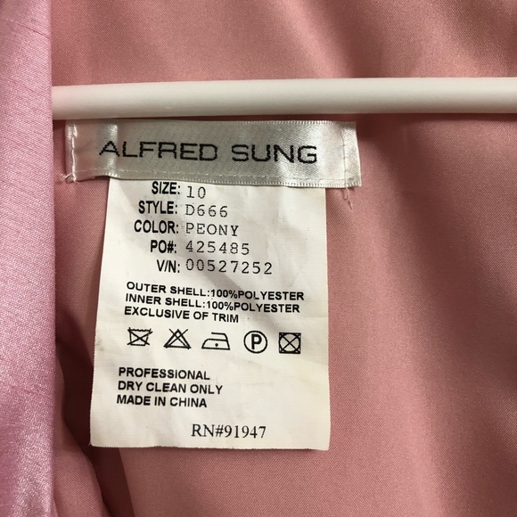 ALFRED SUNG Peony Prom/Wedding Formal Dress - Picture 6 of 6